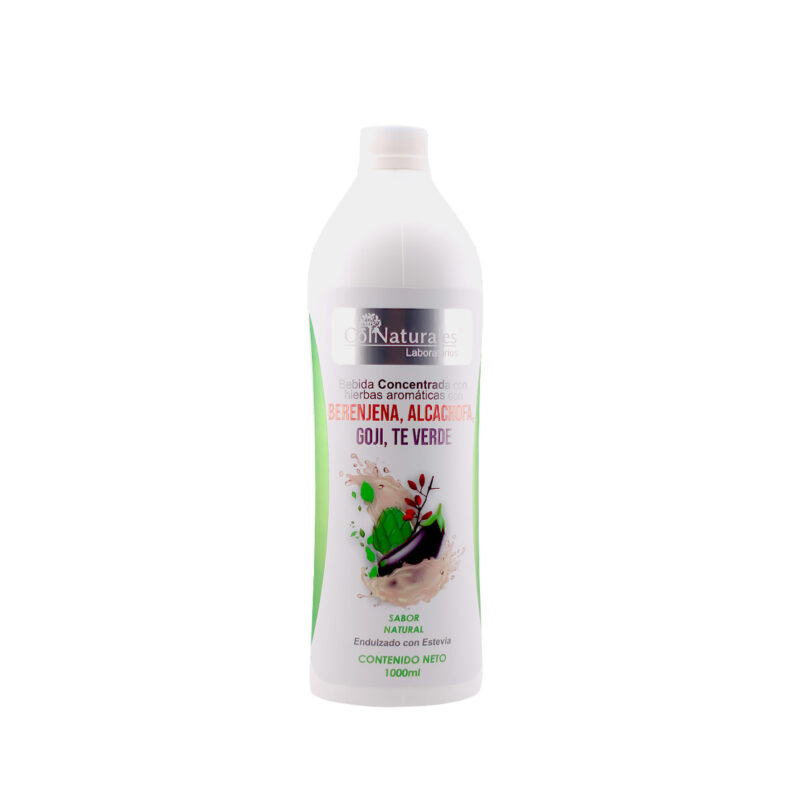 Bebida Concentrada Herbal de Berenjena, Alcachofa, Goji & Té Verde