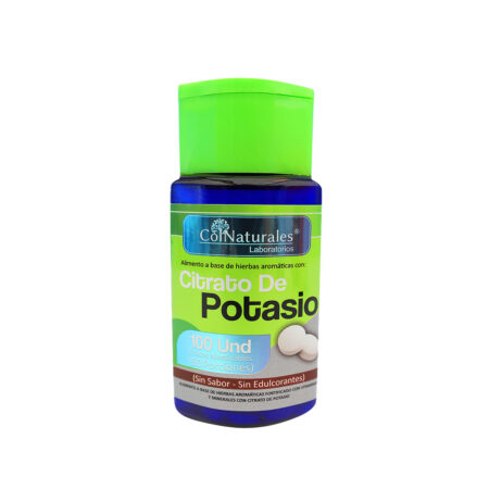 Citrato de potasio en discos masticables