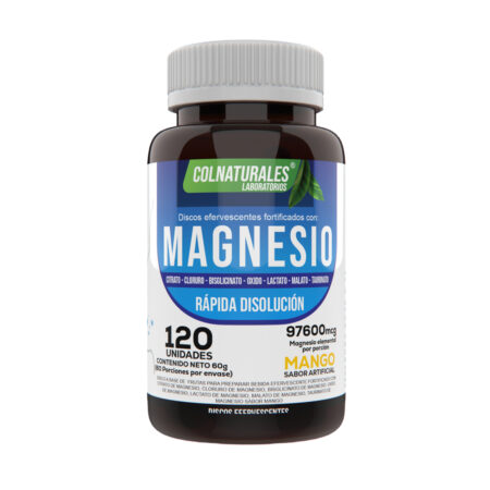 Magnesio Efervescente Multifuente Colnaturales – Alta Absorción y Rápida Disolución